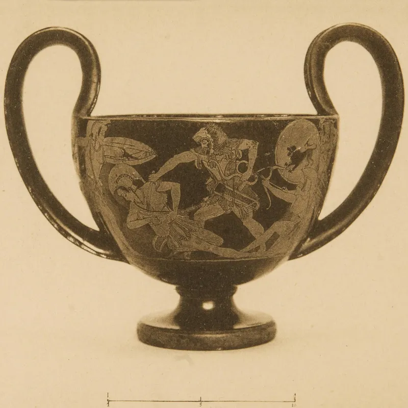 Kantharos attico a figure rosse di Douris, Art & History Museum, Bruxelles