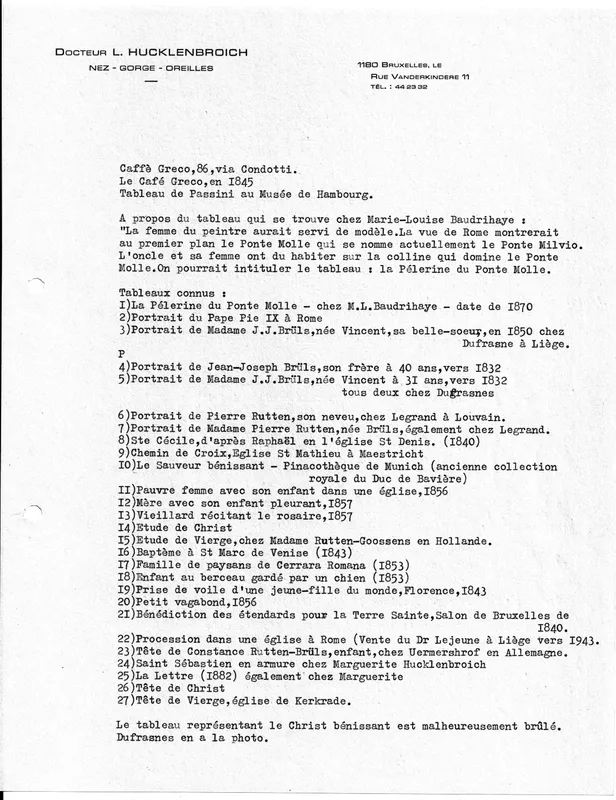 Pagina dalle note familiari di Léon Hucklenbroich